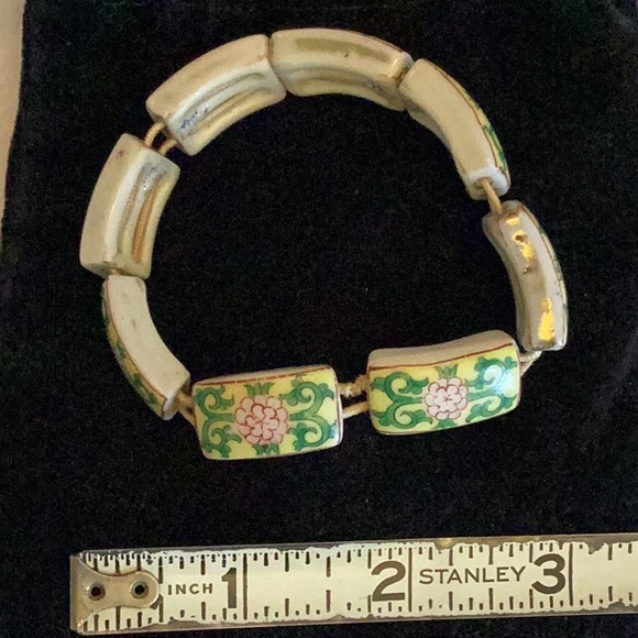 Herend Jewelry Herend Hungarian China Link Bracelet Work 8 Links